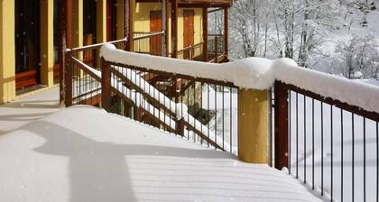 Ă 300m des remontĂ©es, sauna, hammam, balcon, cheminĂ©e ou poĂȘle Ă bois, parking, casier Ă ski, 85mÂČ