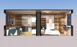 1 bedroom, WiFi - 20m from ski slopes, 1st floor, view mountain, balcony, tv, ski locker, 40m², Tignes (Tignes)