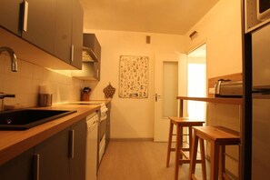 Fridge, microwave, oven, dishwasher - 1st floor, terrace, parking, tv, 56m², Serre Chevalier (SERRE CHEVALIER)