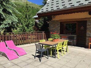 Outdoor dining - 350m from shops, 1st floor, fitness, sauna, hammam, terrace, ski locker, 120m², Valloire (Valloire)