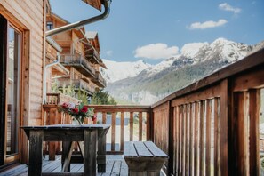 Outdoor dining - Wifi, swimming pool, terrace, balcony, parking, tv, 33m², Les Orres (Les Orres)