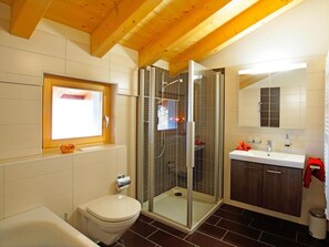 Bathtub, hair dryer