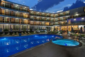 Front of property - evening/night - Hotel Miramar (Sozopol)