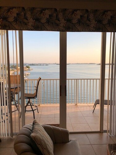 Waterfront Condo overlooks Bay, access to walking trails &  minutes to beaches