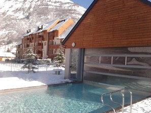 Indoor pool, a heated pool