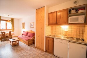 Fridge, dishwasher - Ground floor, terrace, tv, ski locker, 35m², Aussois (Aussois)