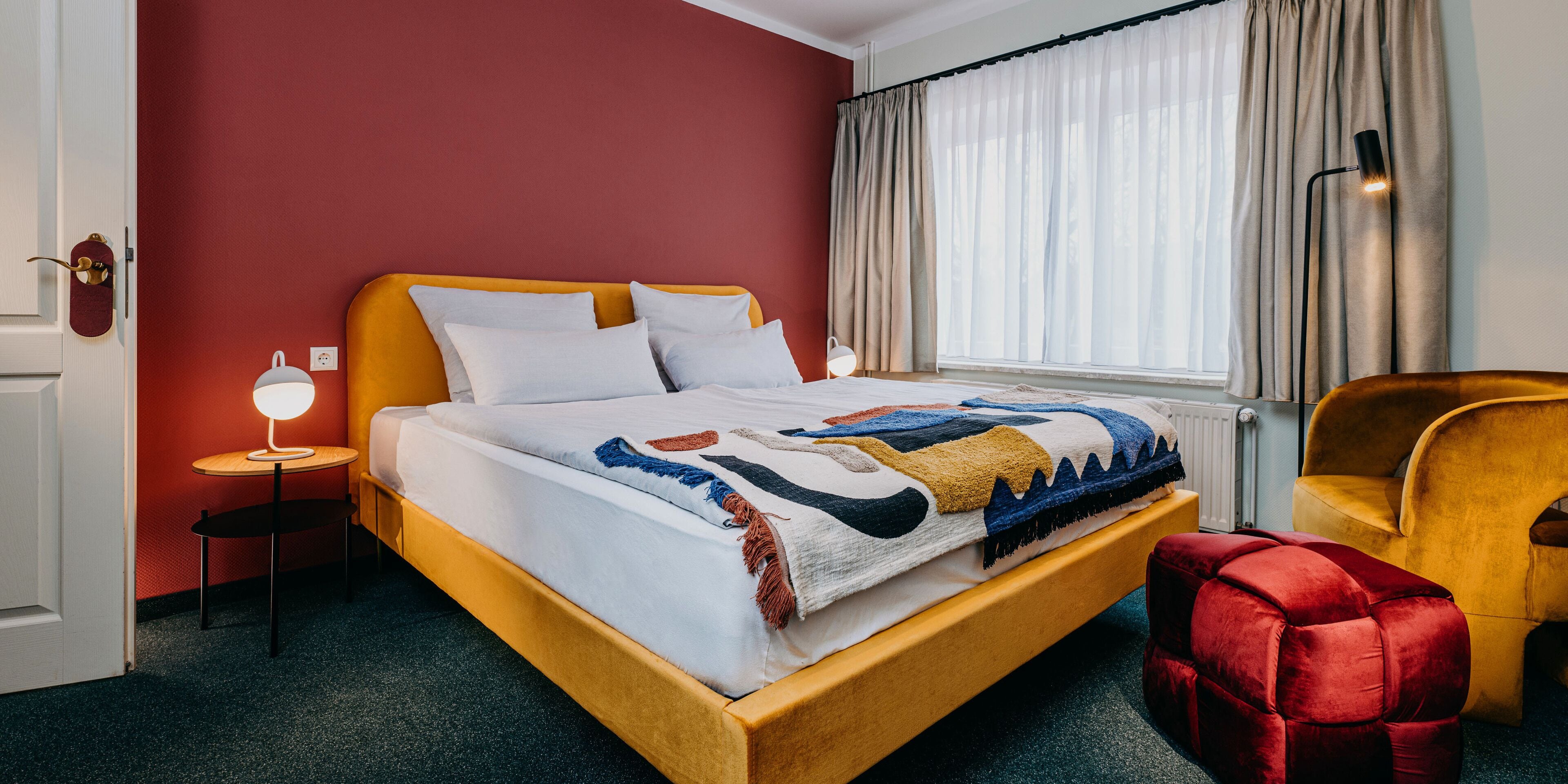 Hypo-allergenic bedding, in-room safe, individually decorated