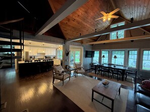 Dining - Luxury Lakefront Home with Pool, Hot Tub, and Sauna! (Honeoye)