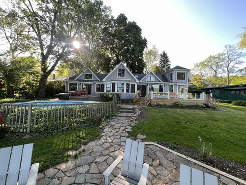 Luxury Lakefront Home with Pool, Hot Tub, and Sauna!
