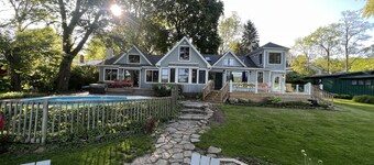 Luxury Lakefront Home with Pool, Hot Tub, and Sauna!