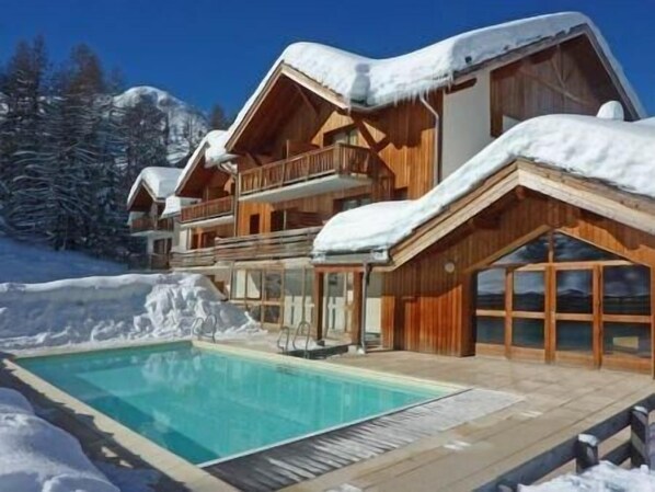 A heated pool