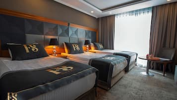 Minibar, in-room safe, desk, laptop workspace