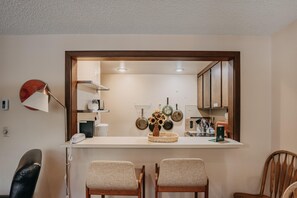 Interior - Snowater Condo #85 - Fireplace - 2-Story  Sleeps 4 (Glacier)