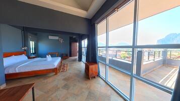 Panorama penthouse | Lakens van Egyptisch katoen, luxe beddengoed, donsdekens