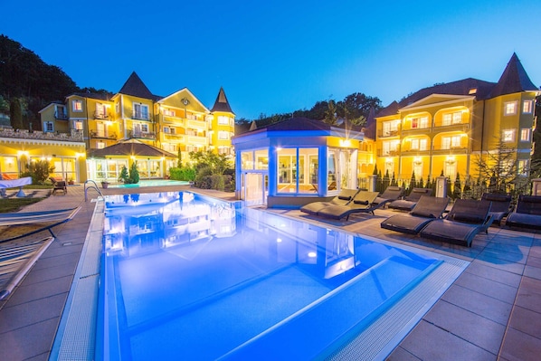 A heated pool