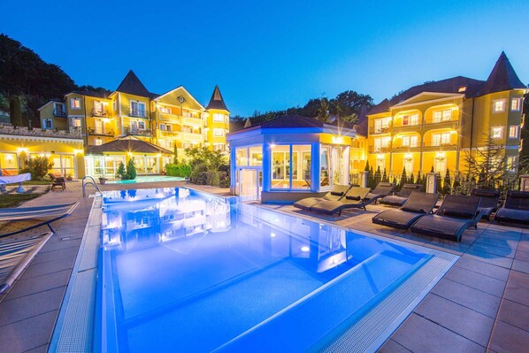 A heated pool