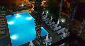 Outdoor pool, pool umbrellas, pool loungers - Iris Garden Hotel (Kemer)