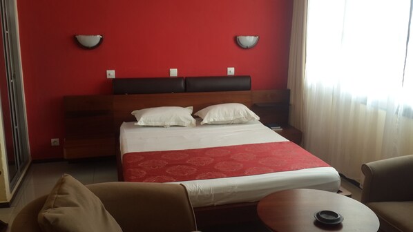Double Room | In-room safe, desk, blackout drapes, iron/ironing board
