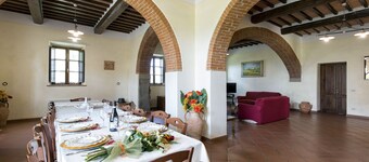 Typical tuscan villa with private pool, set in the rolling hills of southern Tuscany a few kilometre