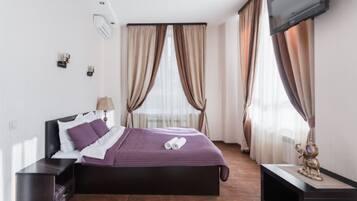 Luksushuone, kaupunkinäköala | Minibaari, yksilöllisesti sisustettu, yksilöllisesti kalustettu