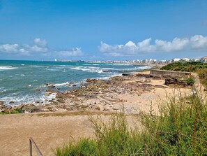 Na praia