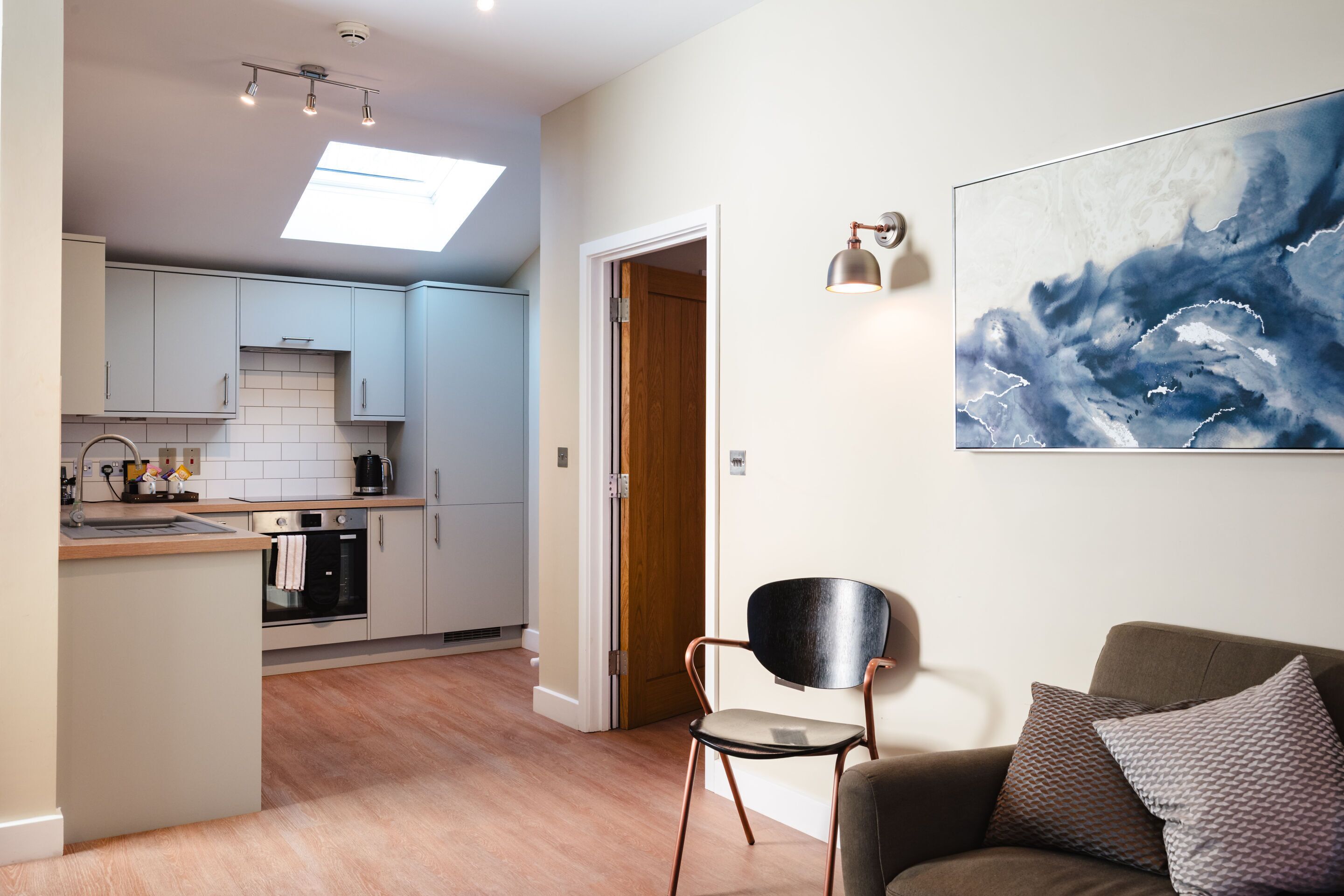 Executive-studio, 1 parisänky, keittiö | Jaettu keittiö | Syöttötuoli