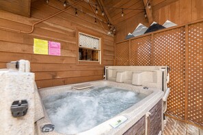 Cabin, Multiple Beds, Hot Tub | Interior