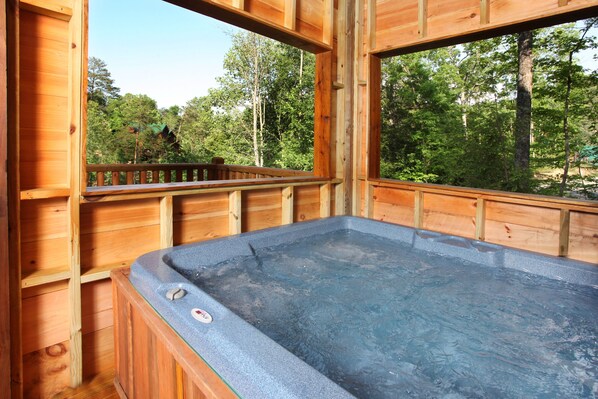 Cabin, Multiple Beds, Hot Tub | Spa