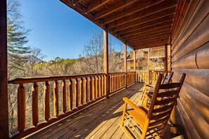 Balcony view - Playhouse Cinema - Four Bedroom Cabin (Sevierville)