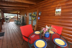 Cabin, Multiple Beds, Hot Tub | Balcony