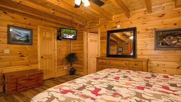 Kabin, Beberapa Tempat Tidur, hot tub, pemandangan gunung | 2 kamar tidur dan didekorasi berbeda-beda