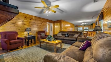Condo, Multiple Beds, Hot Tub | Living area | 42-inch flat-screen TV with cable channels, TV, fireplace