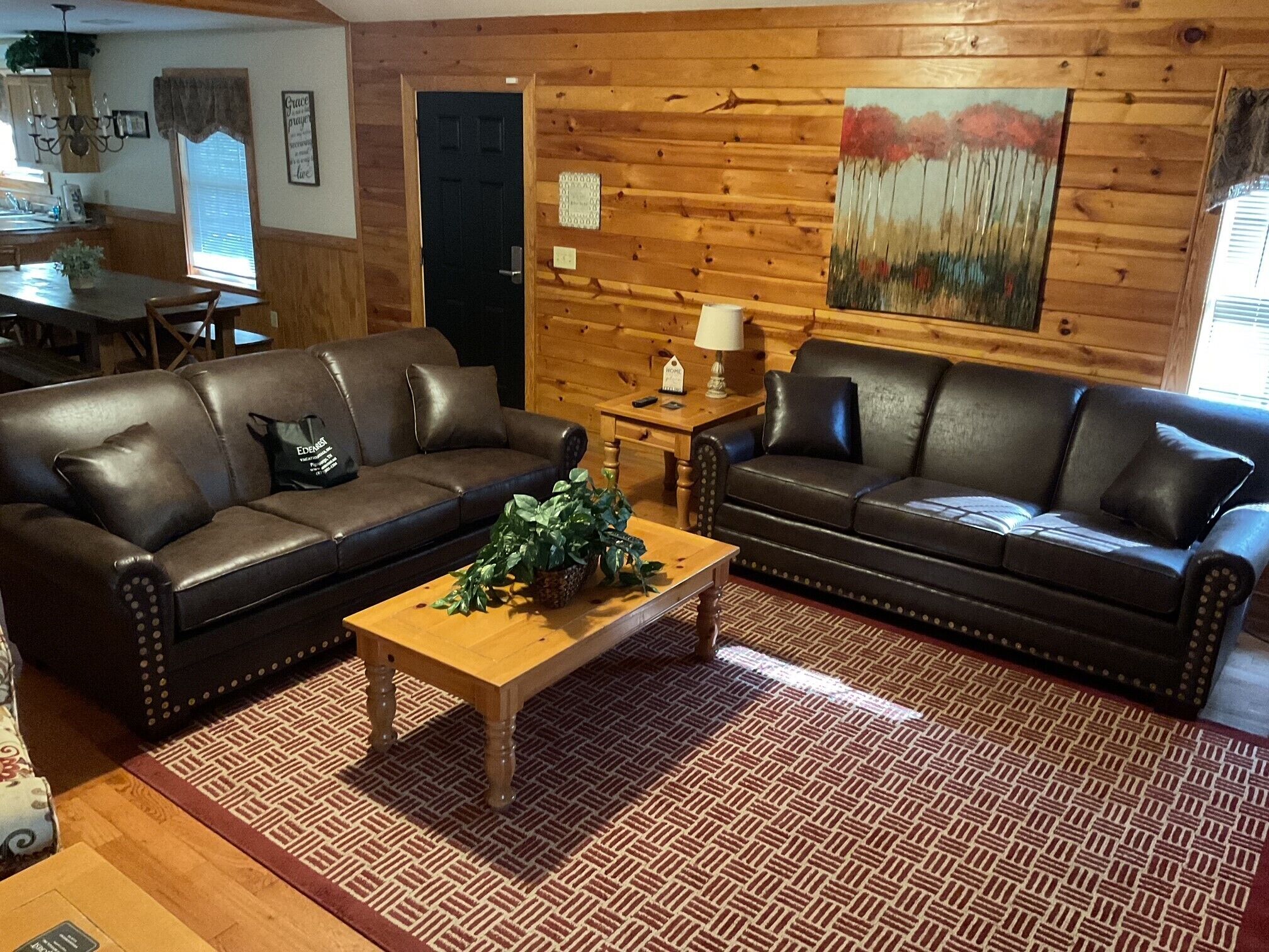 House, Multiple Beds, Hot Tub | Living area | 42-inch flat-screen TV with cable channels, TV, fireplace