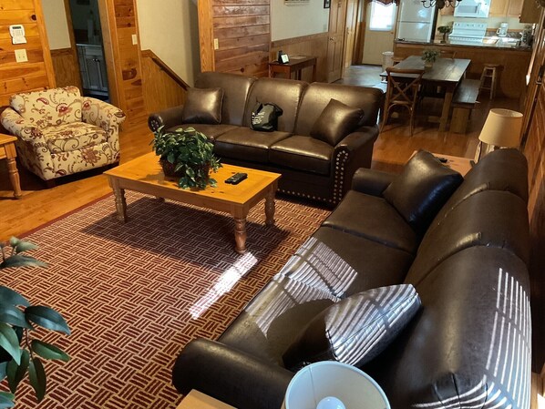 Ferienhaus, Mehrere Betten, Whirlpool | Wohnbereich