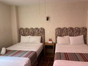 Standard Double Room, 2 Double Beds | Free WiFi, bed sheets - Hotel Flamingos (Guadalajara)