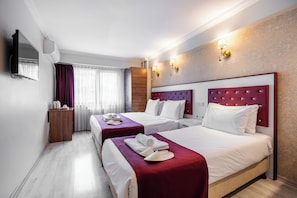 Standard Triple Room, City View | Premium bedding, minibar, laptop workspace, free WiFi - Cihangir Palace (Istanbul)