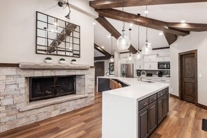 Fridge, microwave, oven, stovetop - Mountain Lodge Overlooking Waterfall - Hot Tub, 5 bedroom, Unbelievable Views! (Sundance)