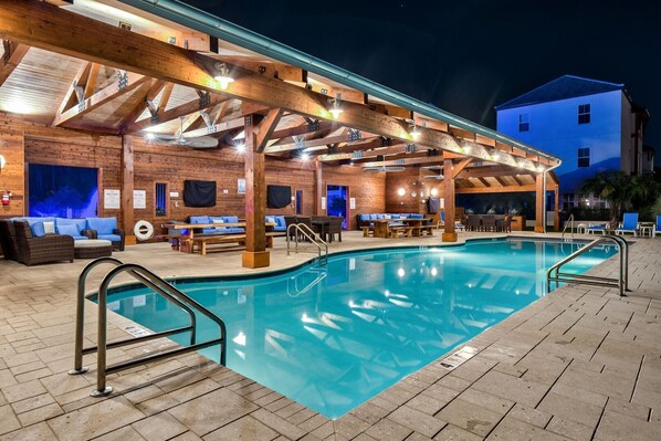 A heated pool