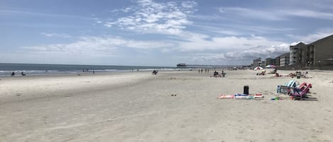 Vlak bij het strand