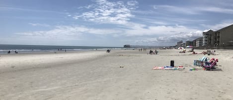 Playa en los alrededores y toallas de playa 