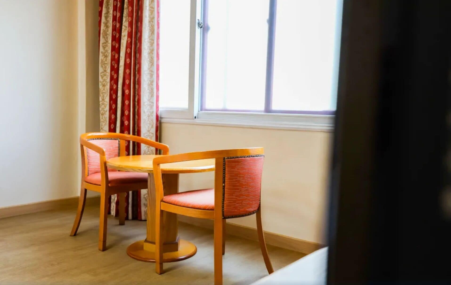 deluxe double room | 1 bedroom, desk, laptop workspace, blackout curtains