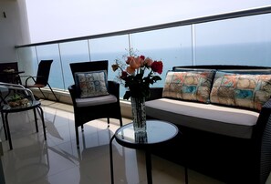 Terrace/patio - Beautiful family apartment in front of the sea (Cartagena)