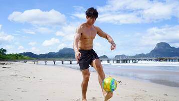 On the beach