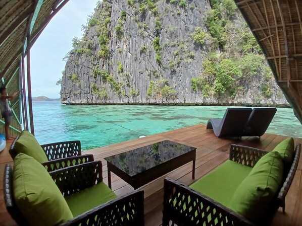Luxury Studio Suite | Terrace/patio - Paolyn Floating House Restaurant (Coron)