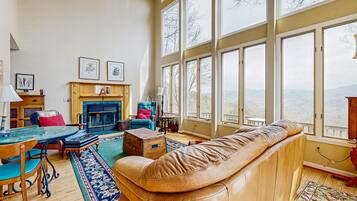 TV, fireplace, DVD player