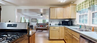 Historic, private log cabin w/ deck, fireplace & wood stove - one dog OK