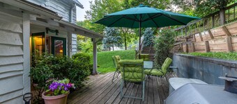 Downtown, dog-friendly, Dillsboro home w/ fireplace - front porch & back deck