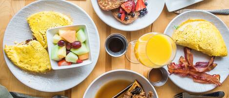 Komplett frokost hver dag (mot et tillegg)