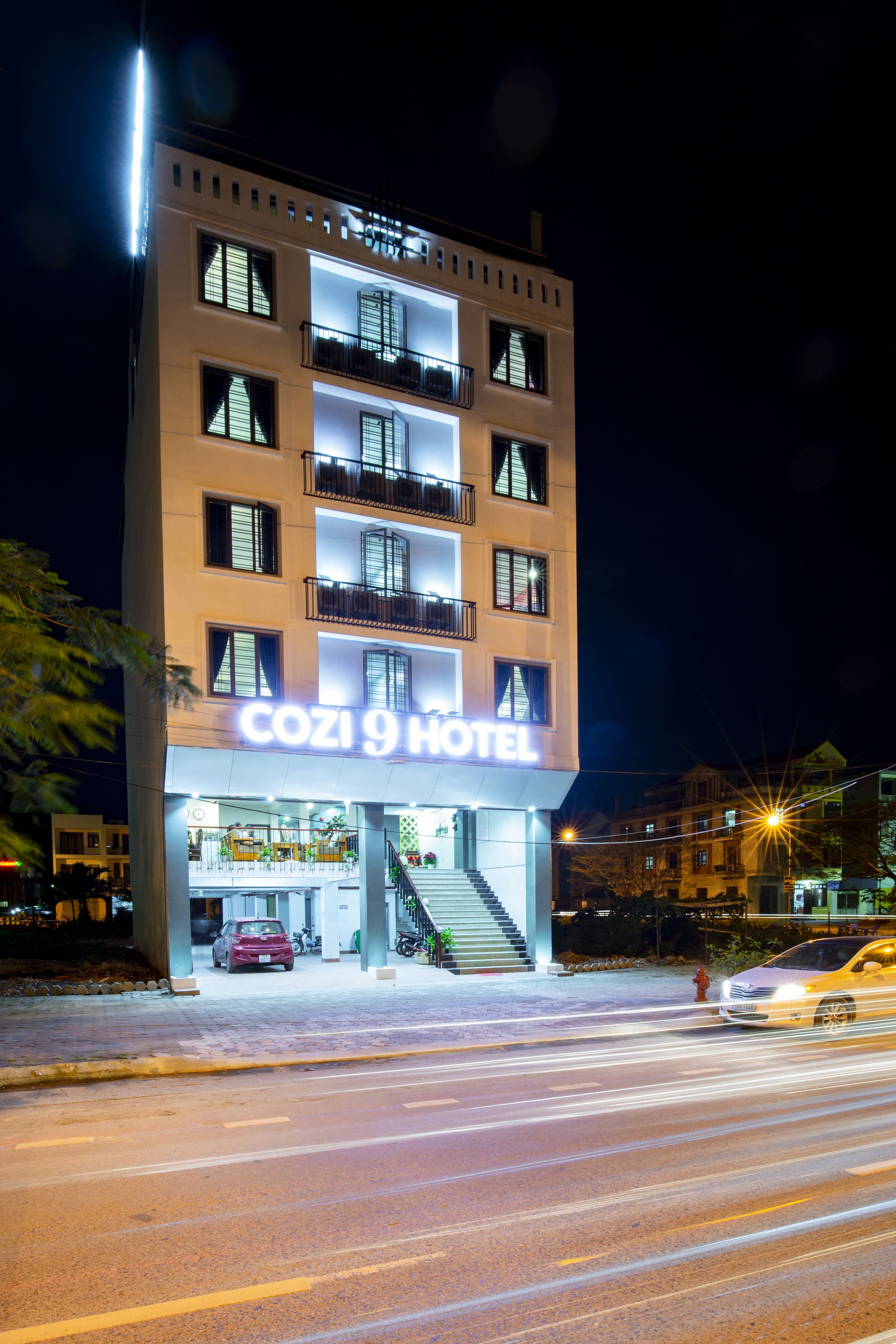 Front of property - evening/night