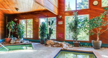 Comfy condo with furnished patio, & wood-burning fireplace